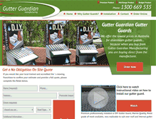 Tablet Screenshot of gutterguardian.com.au